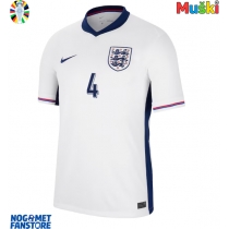 Engleska Declan Rice #4 Domaci Dres EP 2024 Kratak Rukav